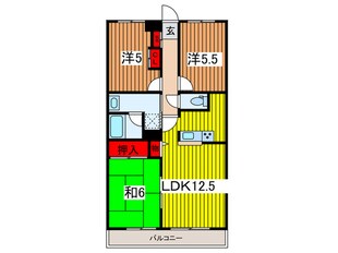 ＫＳマンション原山の物件間取画像